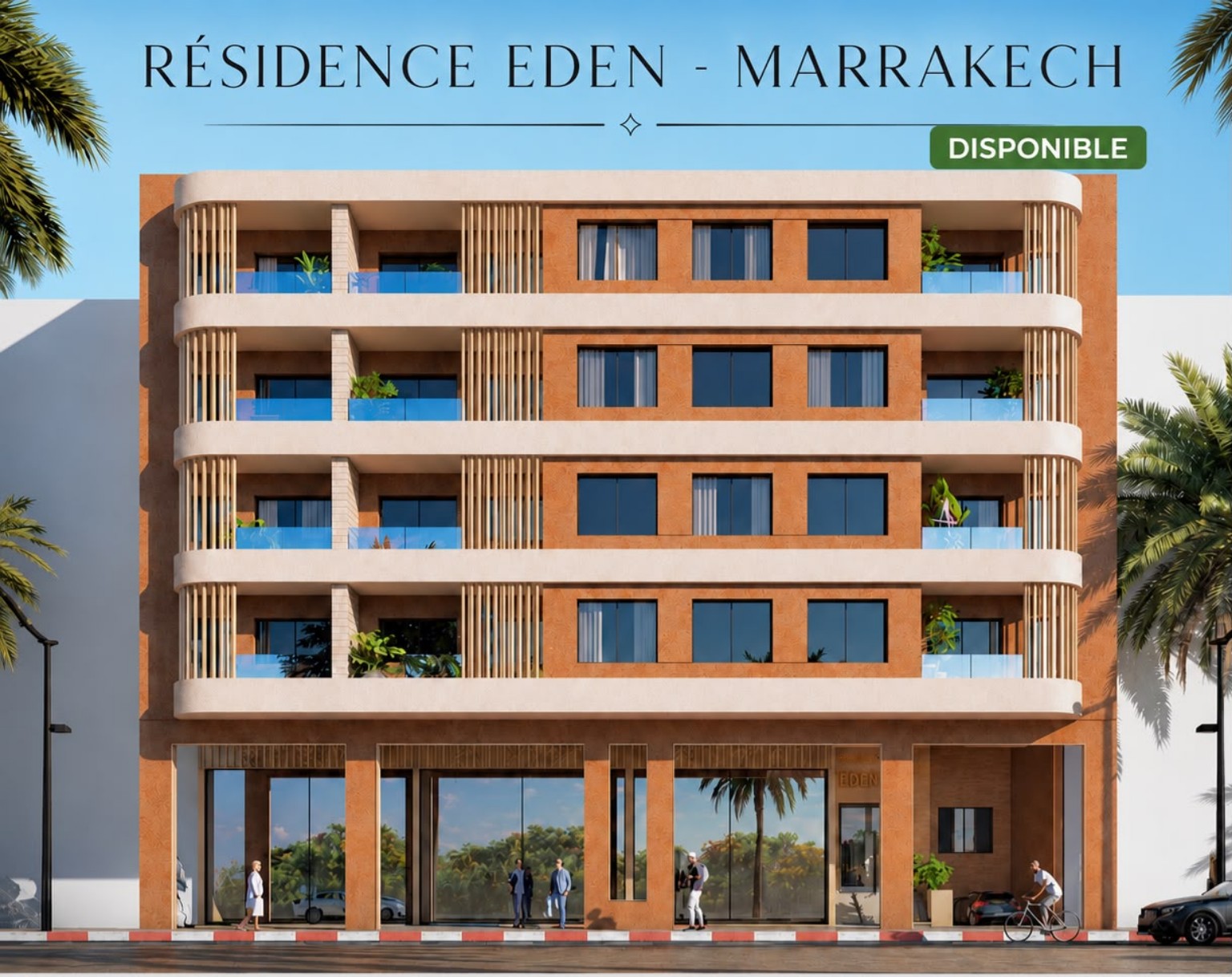 Façade principale de la Résidence Eden — Marrakech
